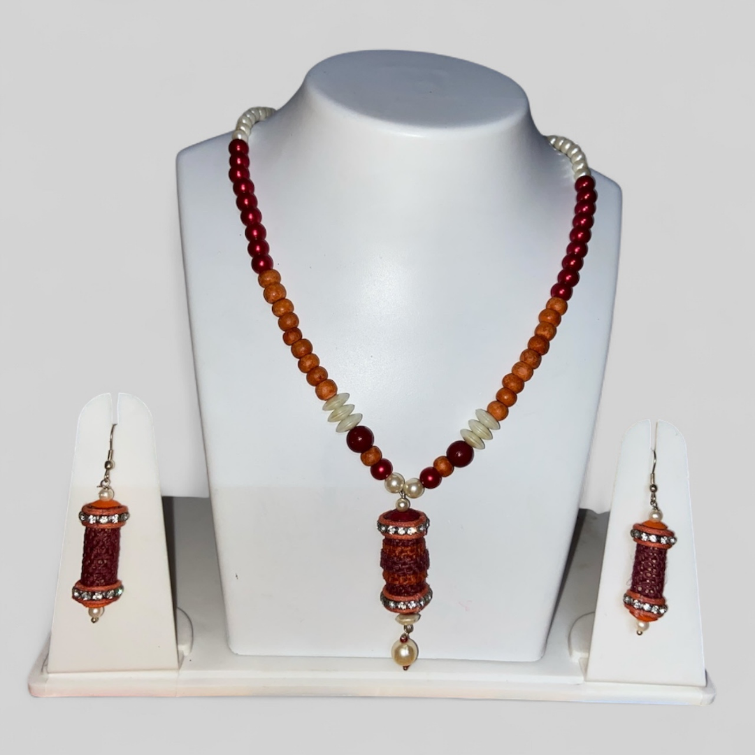 Handcrafted Jute Necklace Set for Women