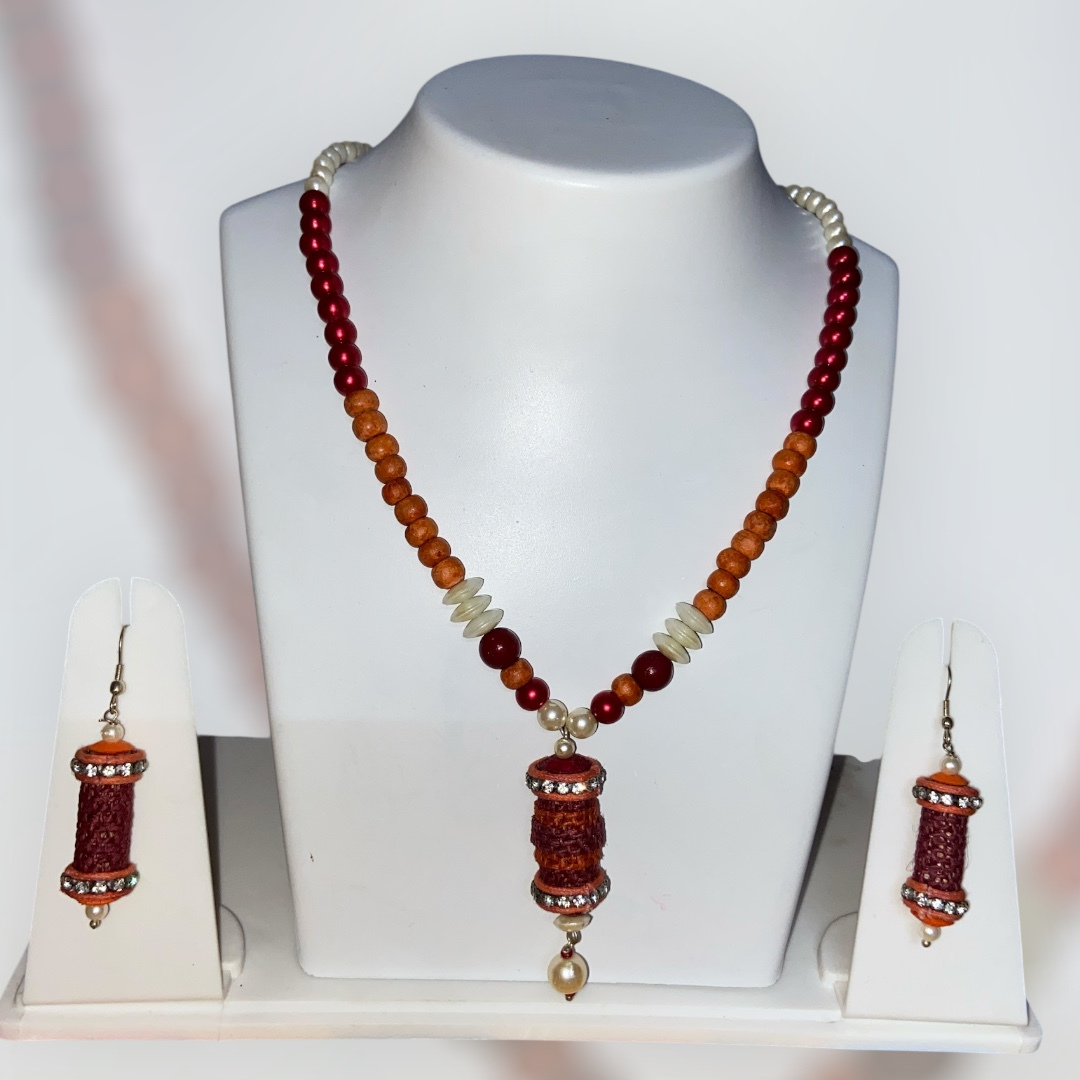 Handcrafted Jute Necklace Set for Women