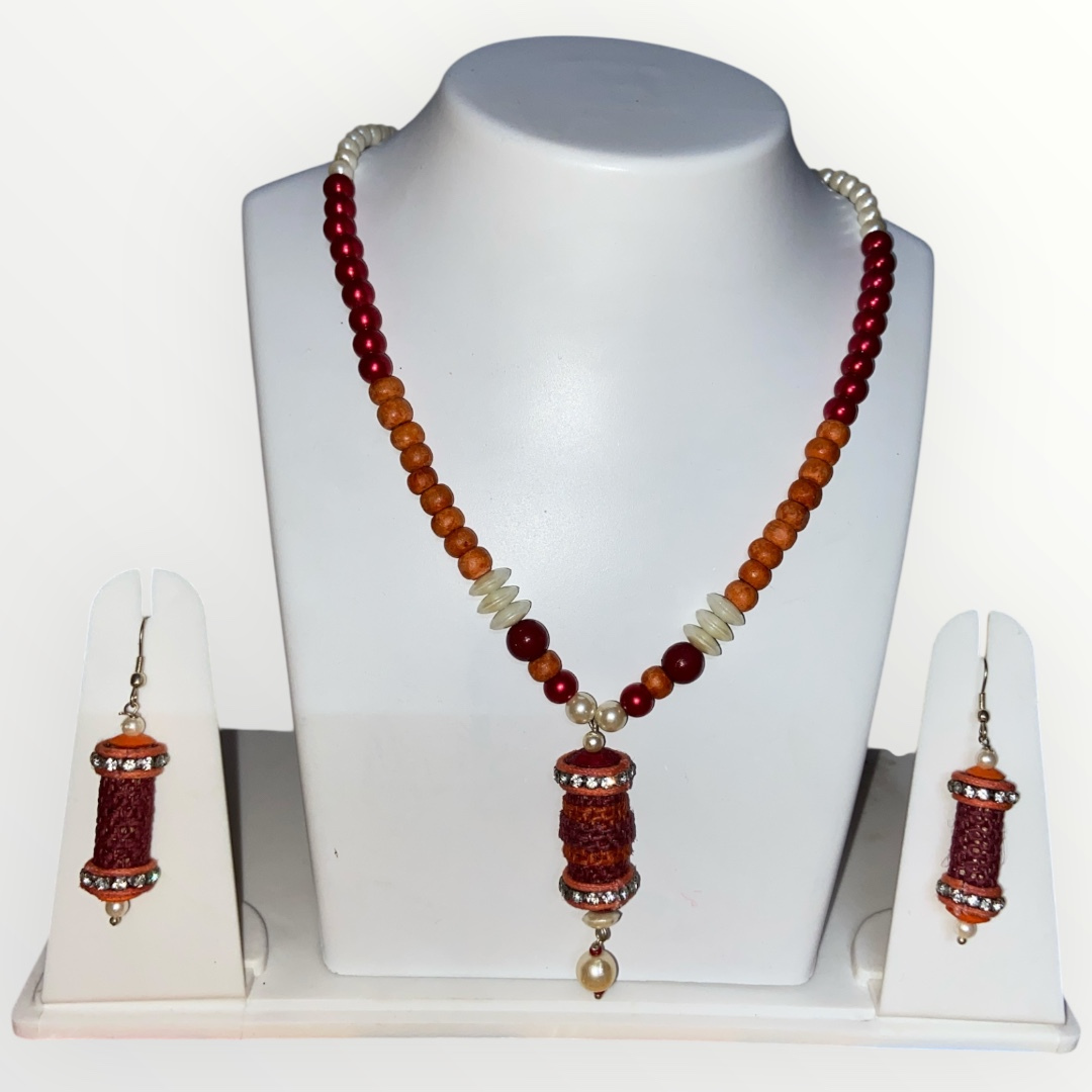 Handcrafted Jute Necklace Set for Women