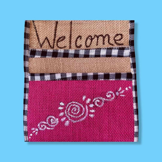 Wall Hanging Pocket Organizer - Letter Holder - Storage Organizer (3 Pockets)