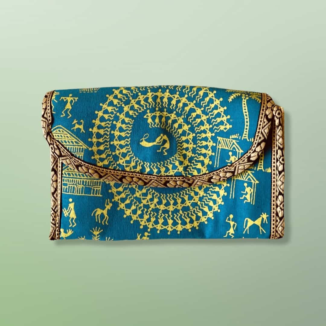 Johar Craft Jute Hand Purse - Handprinted Hand Purse - Women Hand Purse