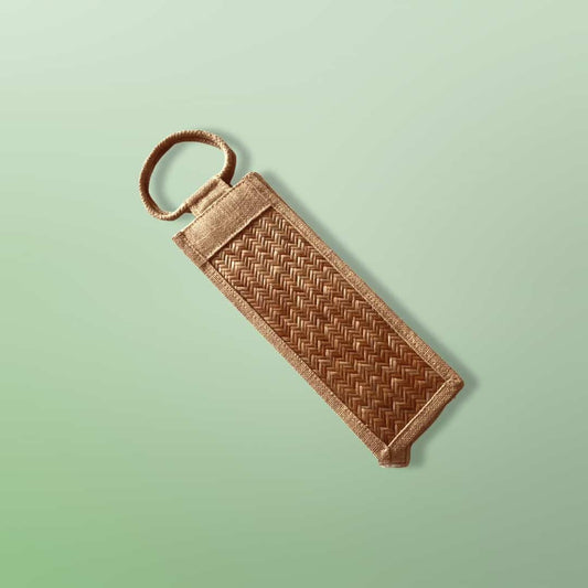 Jute Water Bottle Bag - Bottle Carry Bag - Water Bottle Pouch With Handle - Wine Gift Bag