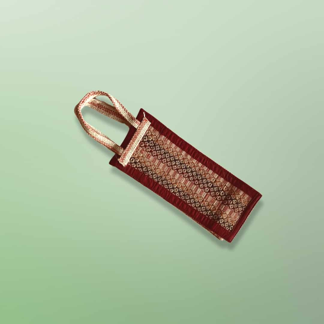 Jute Water Bottle Bag - Bottle Carry Bag - Water Bottle Pouch With Handle - Wine Gift Bag