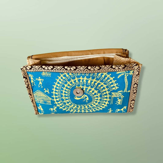 Johar Craft Jute Hand Purse - Handprinted Hand Purse - Women Hand Purse