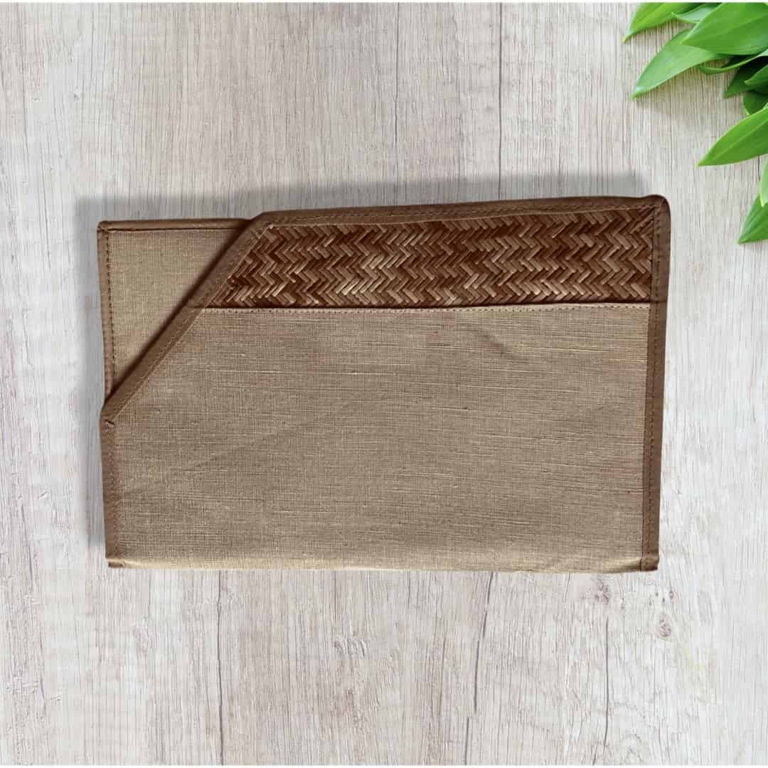 Jute File Folder - Documents File Folder - Conference File Folder - Zipper File Folder