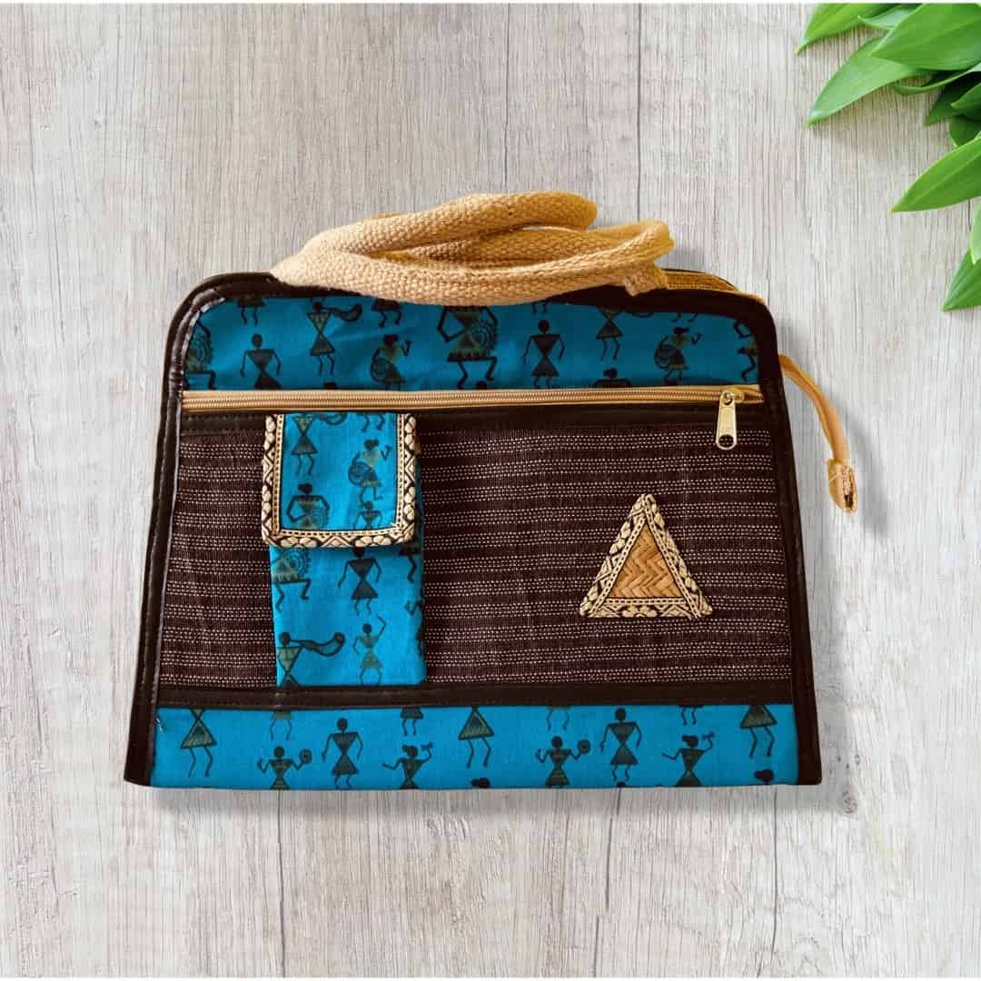 Handprinted Handbag - Women Handbag - Shopping Handbag - Shoulder Bag
