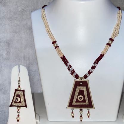 Handcrafted Jute Necklace Set for Women - Multicolor