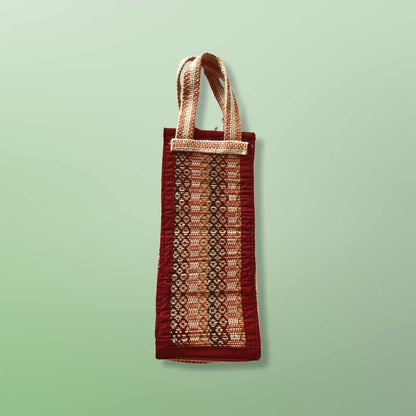 Jute Water Bottle Bag - Bottle Carry Bag - Water Bottle Pouch With Handle - Wine Gift Bag