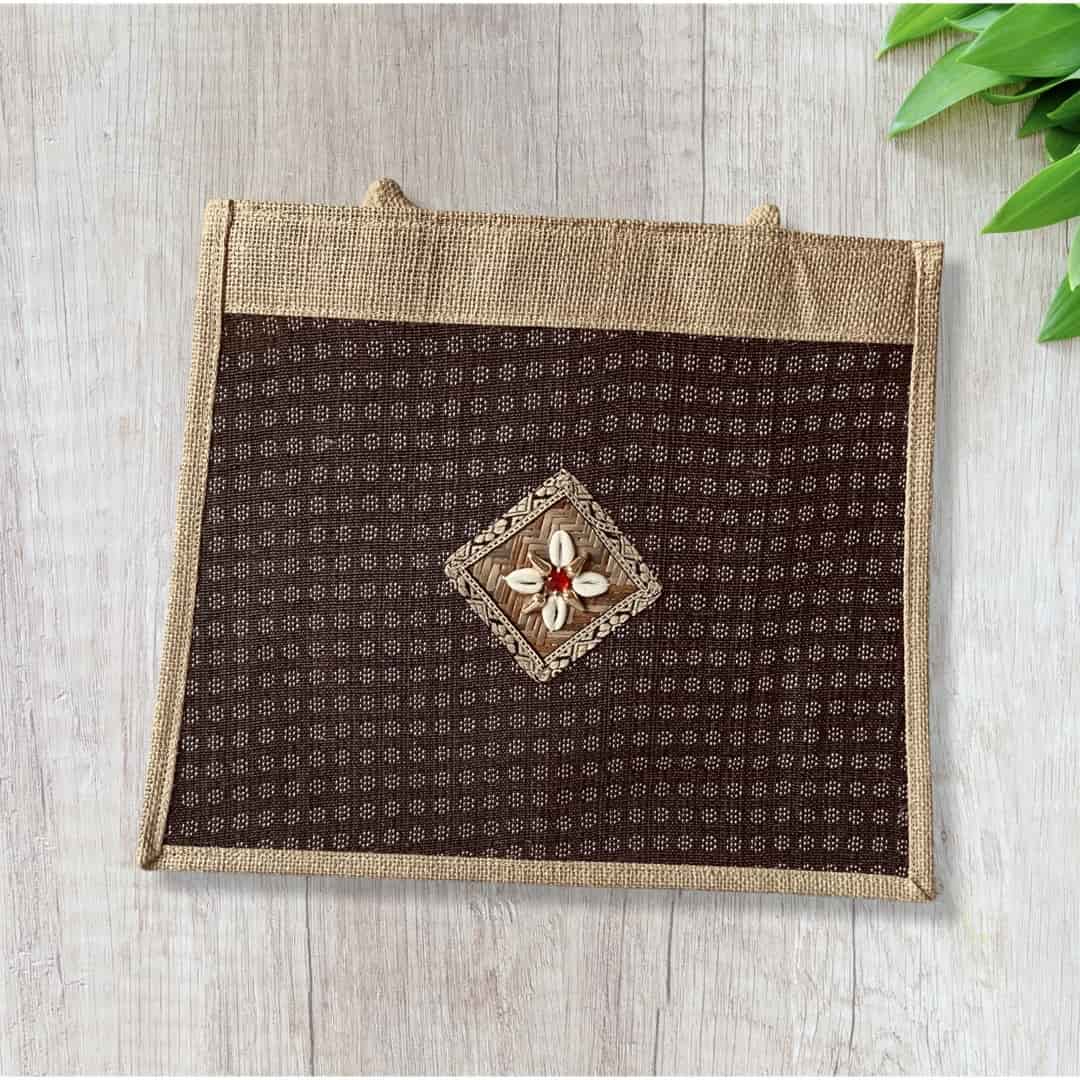 Jute Handbag - Women Shopping Handbag - Jute Travel Handbag - Large Shoulder Bag